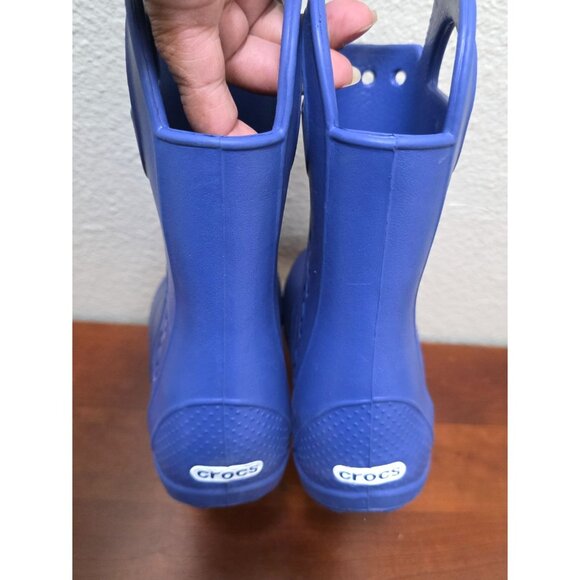Crocs Blue Kids Handle It Waterproof Rain Boots Size J1 - Picture 6 of 6